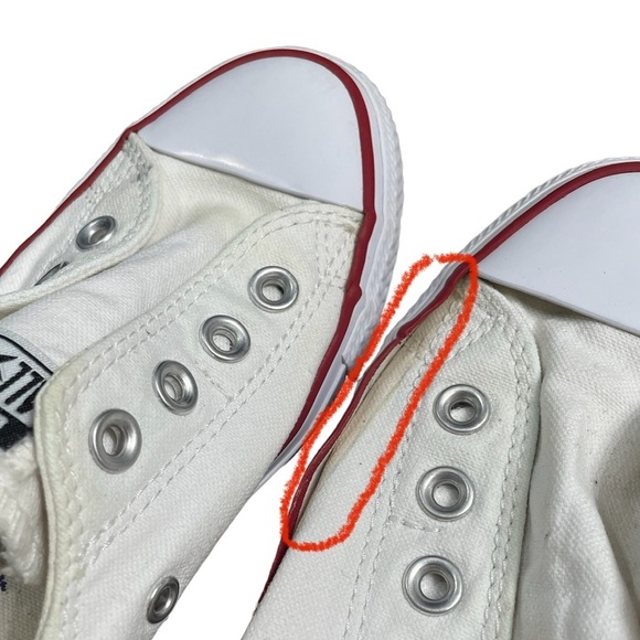Converse All Star Low Tops color White Women’s size 7 - Picture 6 of 8